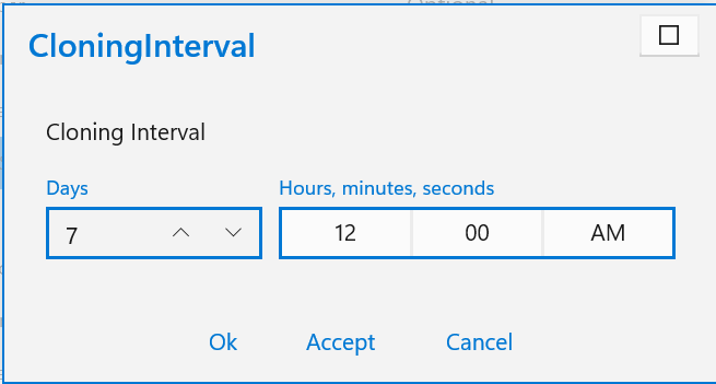 Cloning Interval