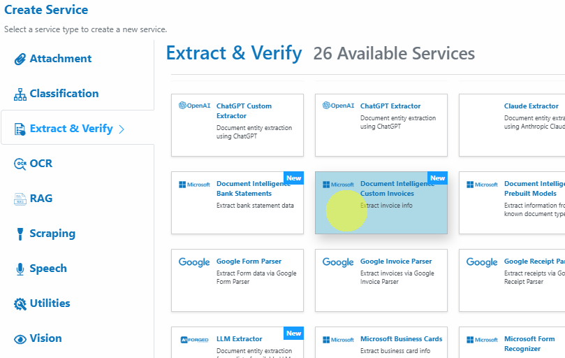 Document Intelligence – Custom Invoices - AIForged Documentation