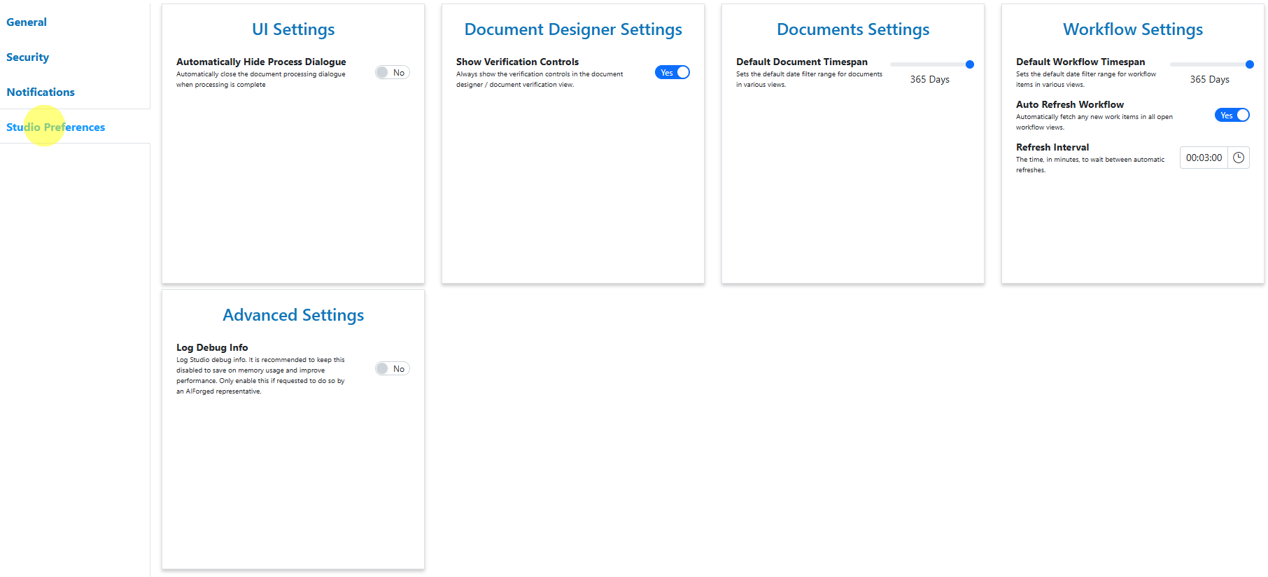 User profile - AIForged Documentation