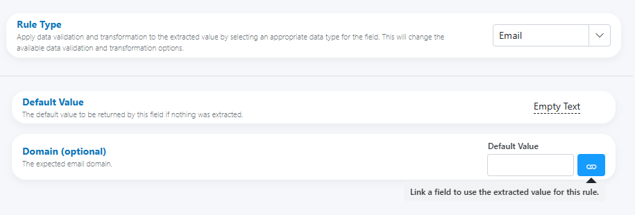 Email — base options