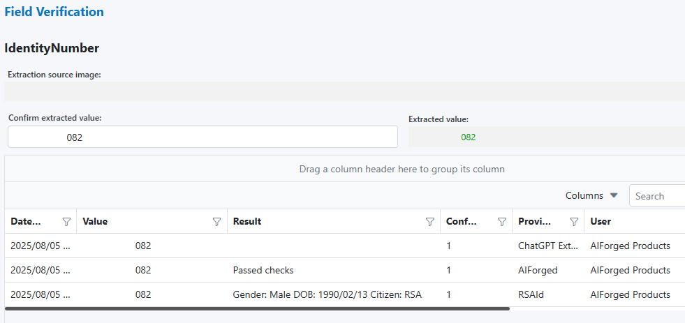 ID Number — derived info