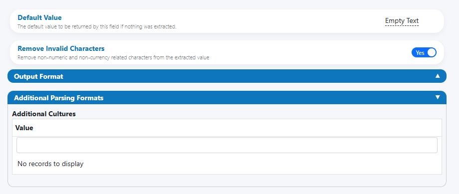 Number — Additional Parsing Formats