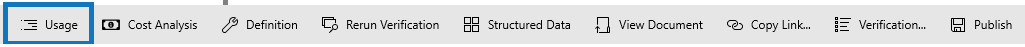 verification usage